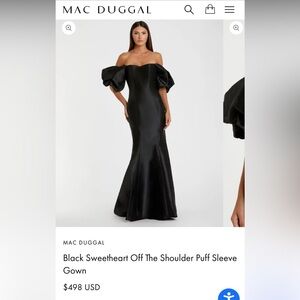 Mac Duggal Black Evening Gown